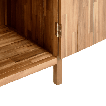 Keittiökaappi ulkokäyttöön Venosa akaasiapuu 50x80 cm - Ruskea - Piha & ulkoaltaat - Grillaus - Ulkokeittiö - Valmis ulkokeittiö
