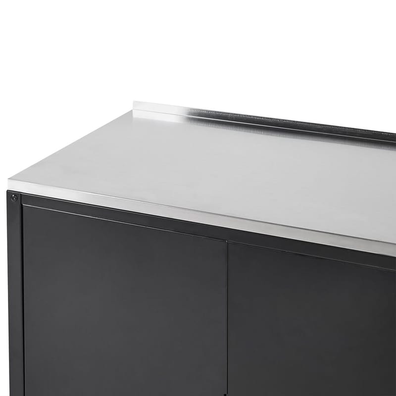 Keittiökaappi Vilama - Musta, Hopea - Piha & ulkoaltaat - Grillaus - Ulkokeittiö - Valmis ulkokeittiö