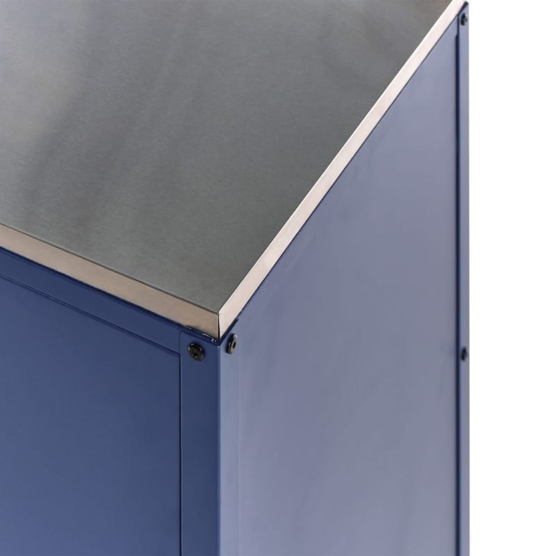 Keittiökaappi Vilama - Sininen, Hopea - Piha & ulkoaltaat - Grillaus - Ulkokeittiö - Valmis ulkokeittiö