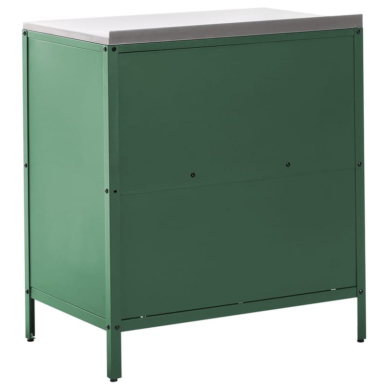 Keittiökaappi Vilama - Vihreä, Hopea - Piha & ulkoaltaat - Grillaus - Ulkokeittiö - Valmis ulkokeittiö