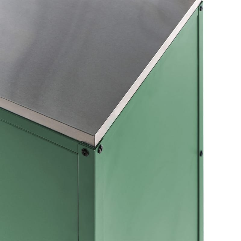 Keittiökaappi Vilama - Vihreä, Hopea - Piha & ulkoaltaat - Grillaus - Ulkokeittiö - Valmis ulkokeittiö