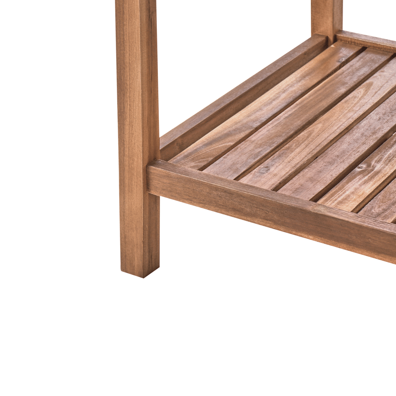 Keittiösaareke altaalla ulkokäyttöön Brucoli akaasiapuu - Ruskea/Harmaa/Hopea - Piha & ulkoaltaat - Grillaus - Ulkokeittiö - Valmis ulkokeittiö