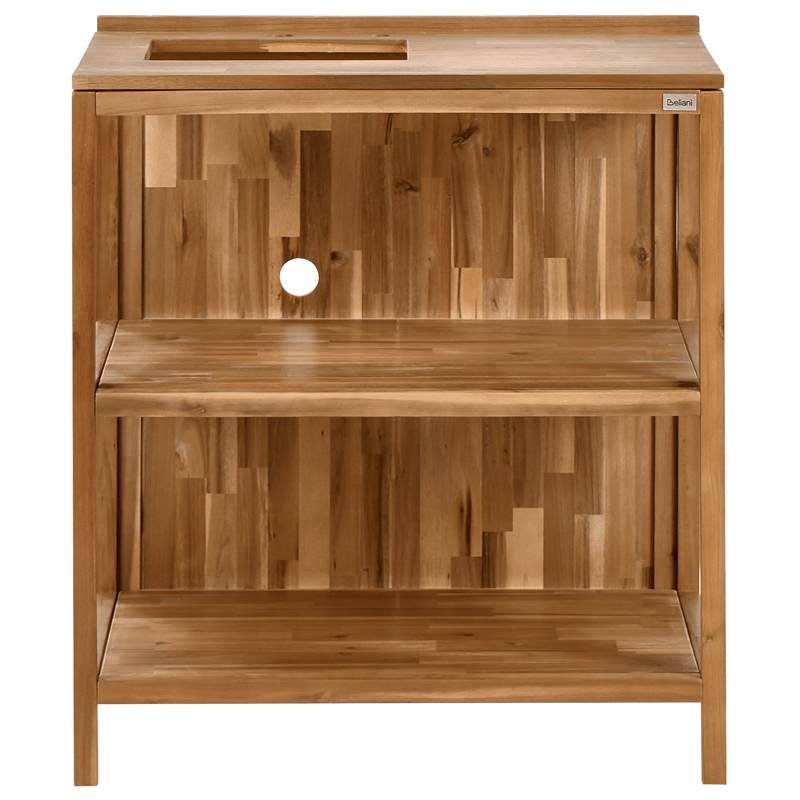 Keittiösaareke altaalla ulkokäyttöön Venosa akaasiapuu Ruskea/ - Ruskea/Musta - Piha & ulkoaltaat - Grillaus - Ulkokeittiö - Valmis ulkokeittiö