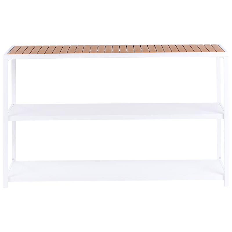 Keittiösaareke ulkokäyttöön Avetrana Teräs - Valkoinen/Ruskea - Piha & ulkoaltaat - Grillaus - Ulkokeittiö - Valmis ulkokeittiö