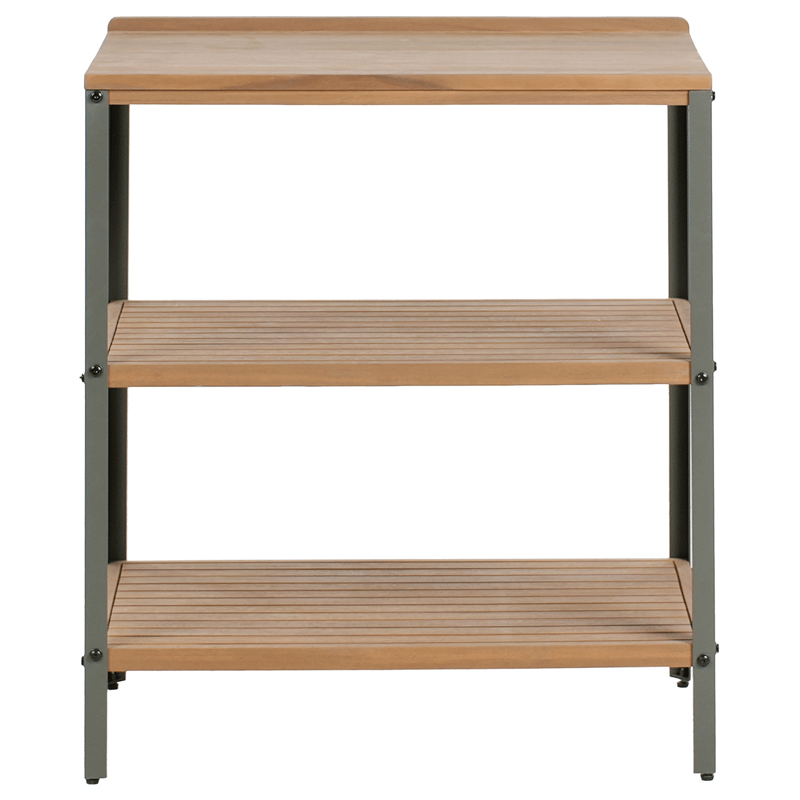 Keittiösaareke ulkokäyttöön Ivrea akaasiapuu - Ruskea/Harmaa - Piha & ulkoaltaat - Grillaus - Ulkokeittiö - Valmis ulkokeittiö