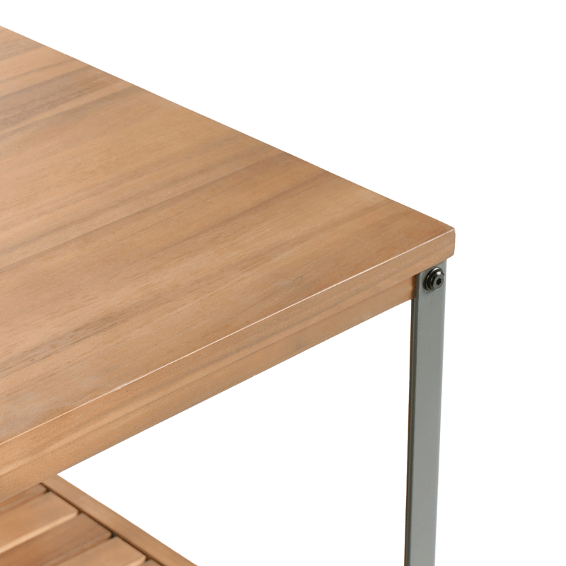 Keittiösaareke ulkokäyttöön Ivrea akaasiapuu - Ruskea/Harmaa - Piha & ulkoaltaat - Grillaus - Ulkokeittiö - Valmis ulkokeittiö