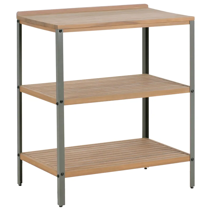 Keittiösaareke ulkokäyttöön Ivrea akaasiapuu, Ruskea/Harmaa