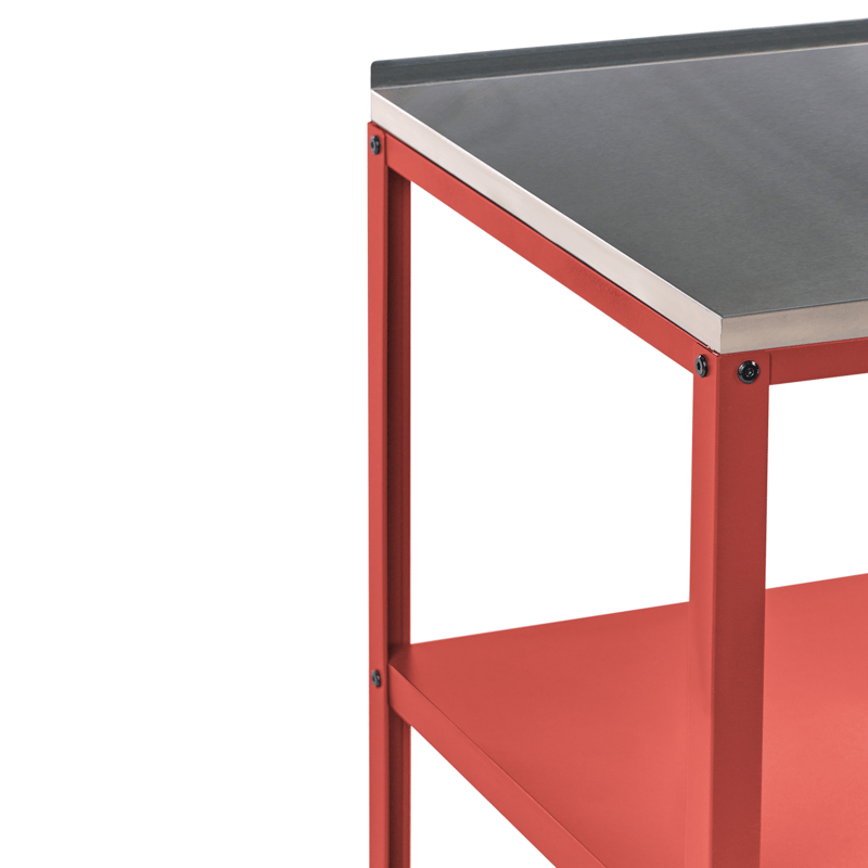 Keittiösaareke ulkokäyttöön Vilama - Punainen/Hopea - Piha & ulkoaltaat - Grillaus - Ulkokeittiö - Valmis ulkokeittiö