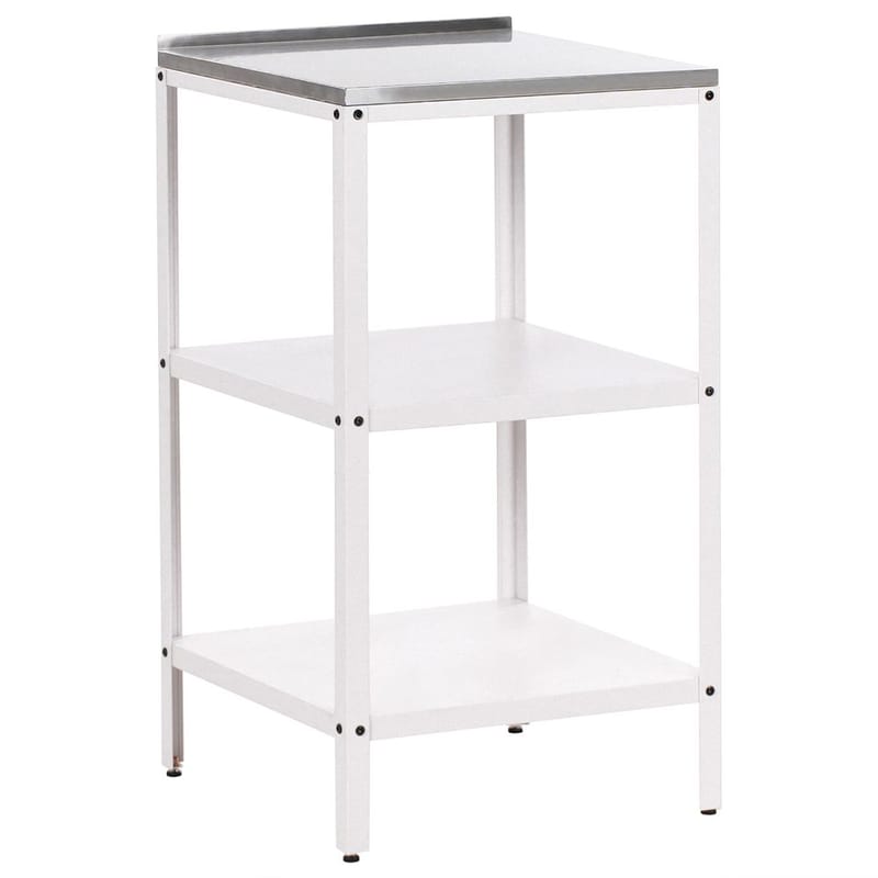 Pieni keittiösaari Vilama - Valkoinen, Hopea - Piha & ulkoaltaat - Grillaus - Ulkokeittiö - Valmis ulkokeittiö