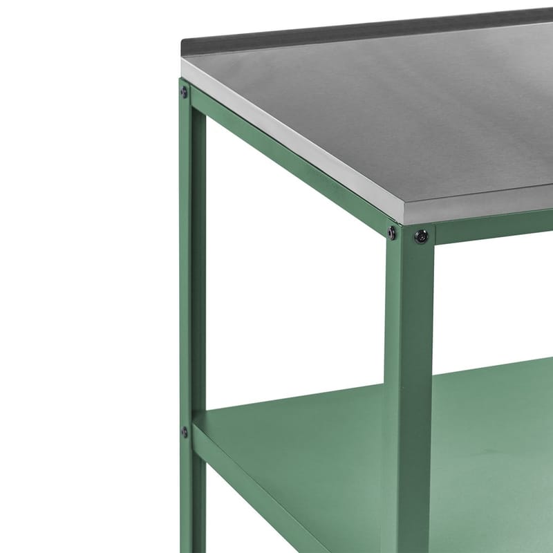 Pieni keittiösaari Vilama - Vihreä, Hopea - Piha & ulkoaltaat - Grillaus - Ulkokeittiö - Valmis ulkokeittiö