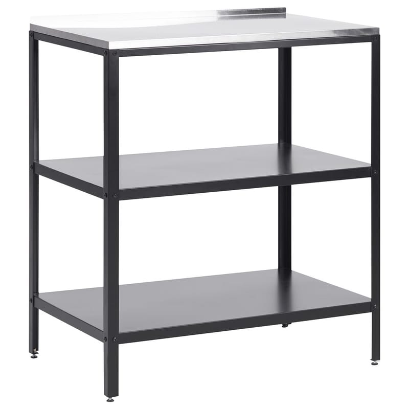 Suuri keittiösaareke Vilama - Musta, Hopea - Piha & ulkoaltaat - Grillaus - Ulkokeittiö - Valmis ulkokeittiö