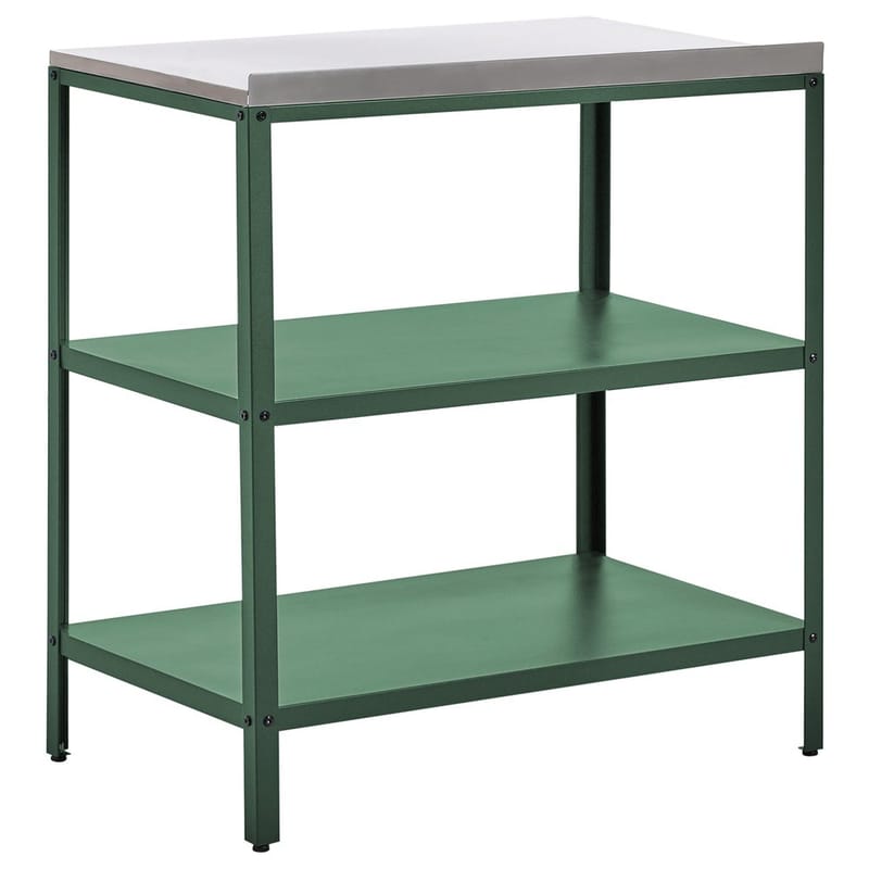 Suuri keittiösaareke Vilama - Vihreä, Hopea - Piha & ulkoaltaat - Grillaus - Ulkokeittiö - Valmis ulkokeittiö