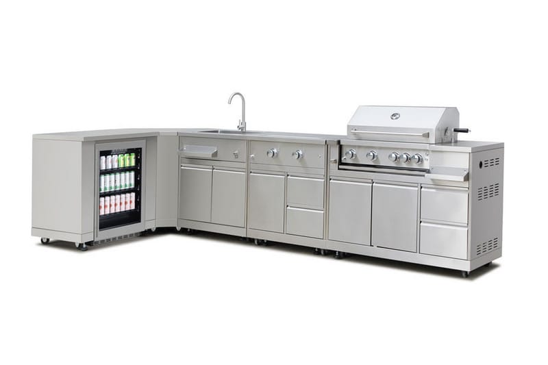 Inox Range - 430SS Stainless - Kulmamoduuli - Myoutdoorkitchen - Piha & ulkoaltaat - Grillaus - Ulkokeittiö - Tee oma ulkokeittiösi