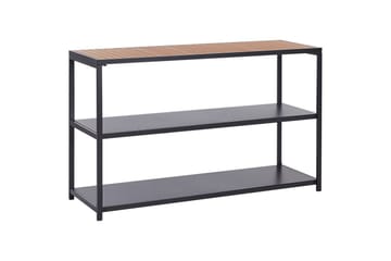Trädgårdskök Beliani Avetrana 150x50x90 cm Black||Light wood - Piha & ulkoaltaat - Grillaus - Ulkokeittiö - Tee oma ulkokeittiösi