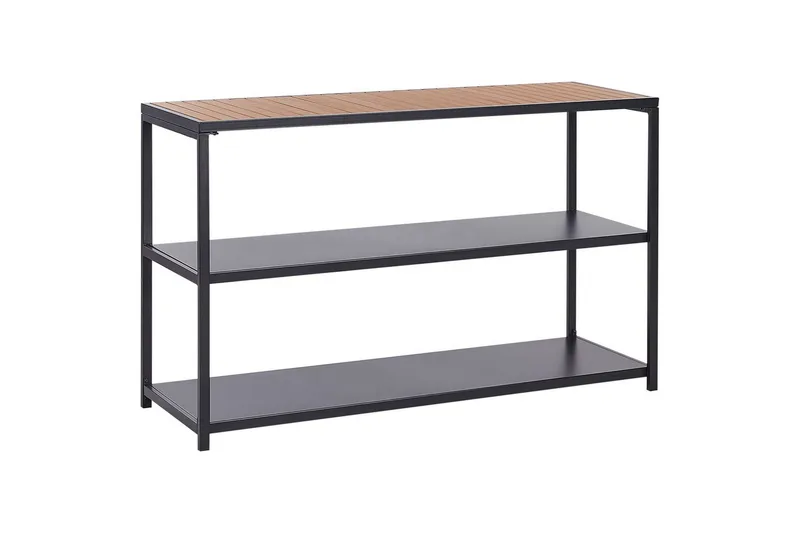 Trädgårdskök Beliani Avetrana 150x50x90 cm Black||Light wood, undefined