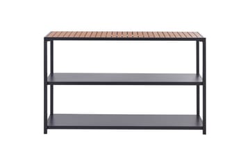 Trädgårdskök Beliani Avetrana 150x50x90 cm Black||Light wood - Piha & ulkoaltaat - Grillaus - Ulkokeittiö - Tee oma ulkokeittiösi