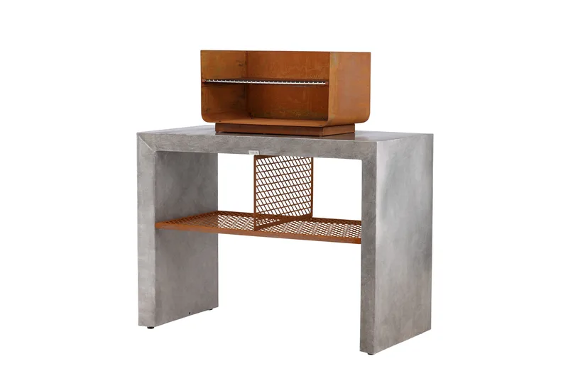 Velas Ulkokeittiö grillillä 120x60 cm, Vaaleanharmaa