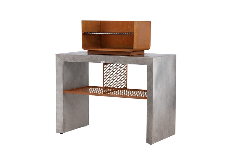 Velas Ulkokeittiö grillillä 120x60 cm, Vaaleanharmaa