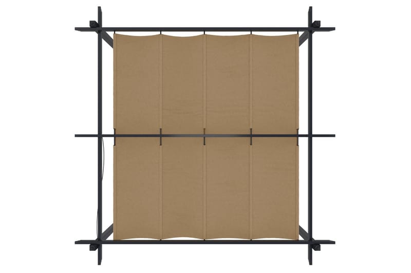 Puutarhan huvimaja sisäänvedettävällä katolla 3x3 m harmaanr - Taupe - Piha & ulkoaltaat - Lasiterassi & pihamökki - Huvimaja