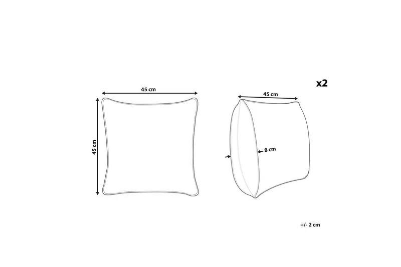 Koristetyynyt Pudding 2 kpl - Kodintekstiilit & matot - Tyyny & torkkupeitto - Koristetyynyt