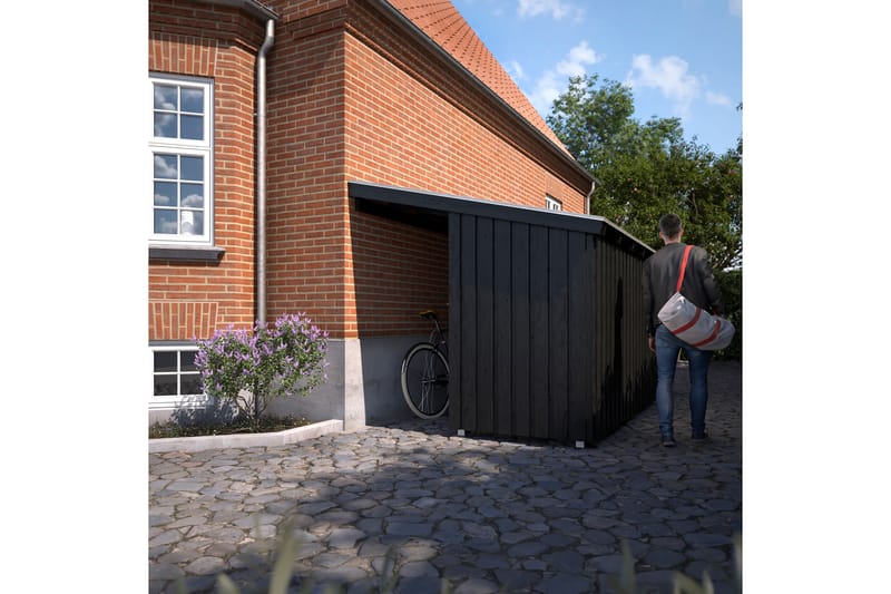 PLUS Nordic Multi Trädgårdshus Seinämodell  9,5 m² - Halvstä - Harmaa - Piha & ulkoaltaat - Lasiterassi & pihamökki - Mökit - Vierasmökki