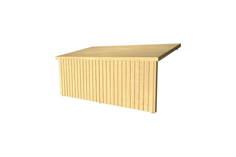 PLUS Nordic Multi Puutarhavaja Seinämalli 9,5 m² - Avoin - Harmaa - Piha & ulkoaltaat - Lasiterassi & pihamökki - Mökit - Vierasmökki