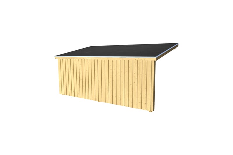 PLUS Nordic Multi Puutarhavaja Seinämalli 9,5 m² - Avoin - Harmaa - Piha & ulkoaltaat - Lasiterassi & pihamökki - Mökit - Vierasmökki