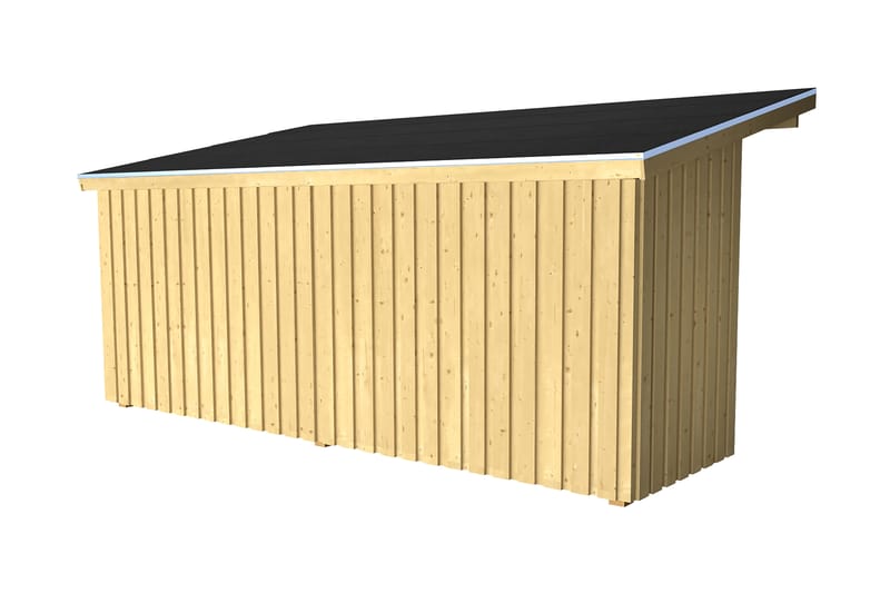 PLUS Nordic Multi Puutarhavaja Seinämalli 9,5 m² - Puoliksi - Harmaa - Piha & ulkoaltaat - Lasiterassi & pihamökki - Mökit - Vierasmökki
