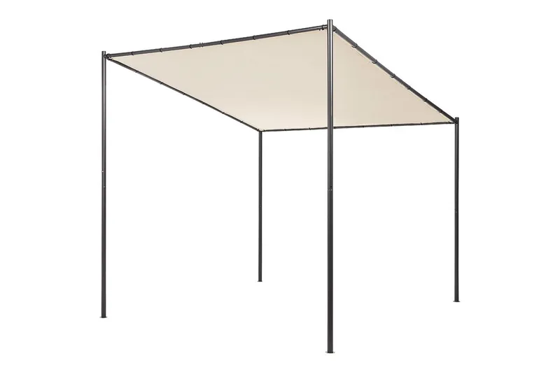 Trädgårdspergola Beliani Vimino Beige||Black, undefined