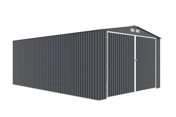 Förråd Eddison 20,5 m² Dark grey - Piha & ulkoaltaat - Lasiterassi & pihamökki - Varastot & liiterit - Varastot