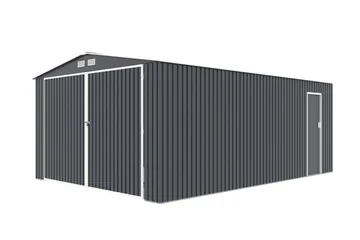 Förråd Eddison 20,5 m² Dark grey - Piha & ulkoaltaat - Lasiterassi & pihamökki - Varastot & liiterit - Varastot