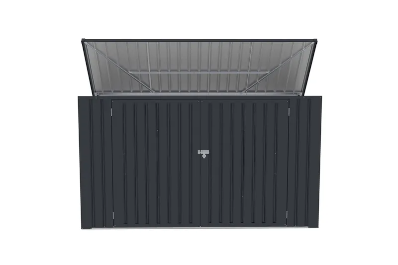 Fornorth Jätesuoja 237x101x131 cm - Tummanharmaa - Piha & ulkoaltaat - Lasiterassi & pihamökki - Varastot & liiterit - Roskakatos
