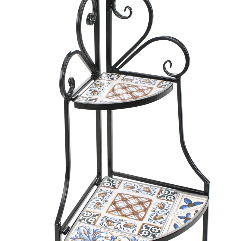 Hylly ulos Favara 43 cm - Musta/monivärinen - Piha & ulkoaltaat - Lasiterassi & pihamökki - Varastot & liiterit - Varastot