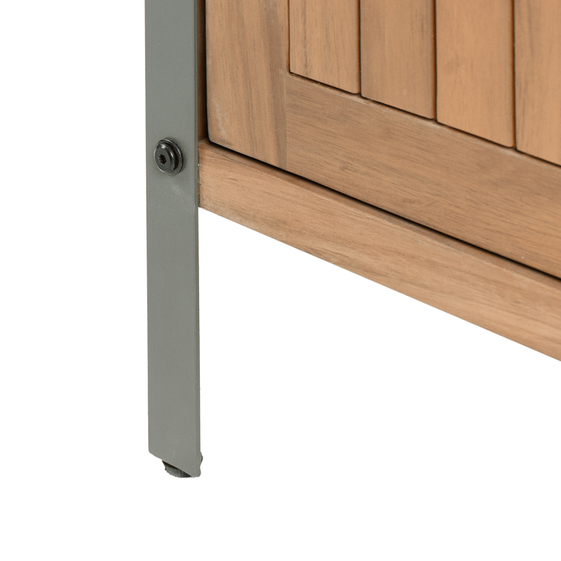 Keittiökaappi ulkokäyttöön Ivrea akaasiapuu - Ruskea/harmaa - Piha & ulkoaltaat - Grillaus - Ulkokeittiö - Valmis ulkokeittiö