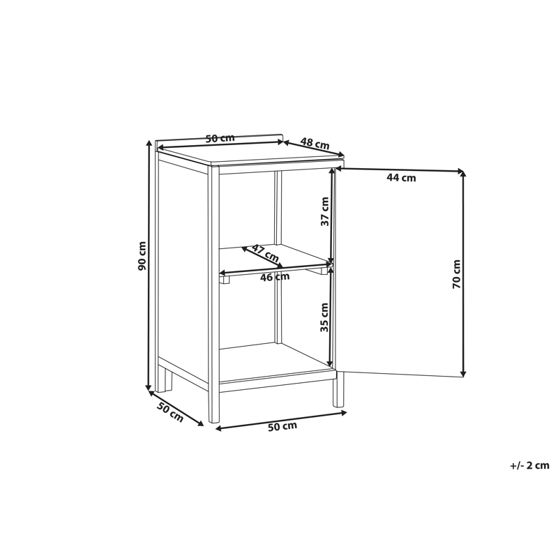 Keittiökaappi ulkokäyttöön Venosa akaasiapuu 50x50 cm - Ruskea - Piha & ulkoaltaat - Grillaus - Ulkokeittiö - Valmis ulkokeittiö