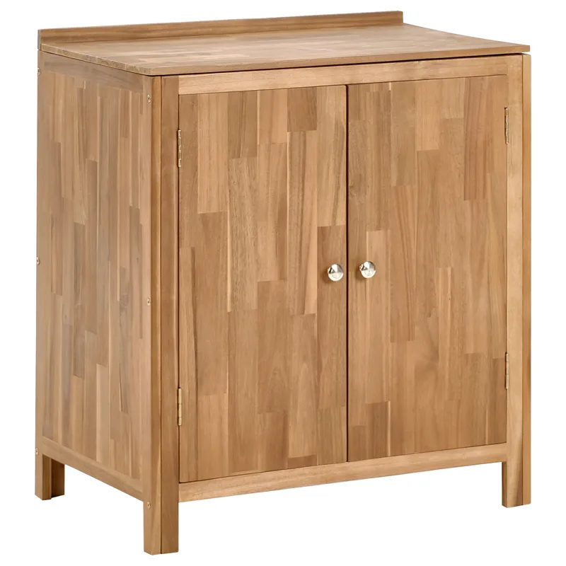 Keittiökaappi ulkokäyttöön Venosa akaasiapuu 50x80 cm, Ruskea