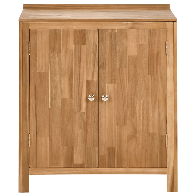 Keittiökaappi ulkokäyttöön Venosa akaasiapuu 50x80 cm - Ruskea - Piha & ulkoaltaat - Grillaus - Ulkokeittiö - Valmis ulkokeittiö