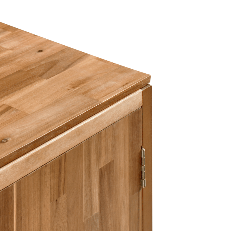 Keittiökaappi ulkokäyttöön Venosa akaasiapuu 50x80 cm - Ruskea - Piha & ulkoaltaat - Grillaus - Ulkokeittiö - Valmis ulkokeittiö