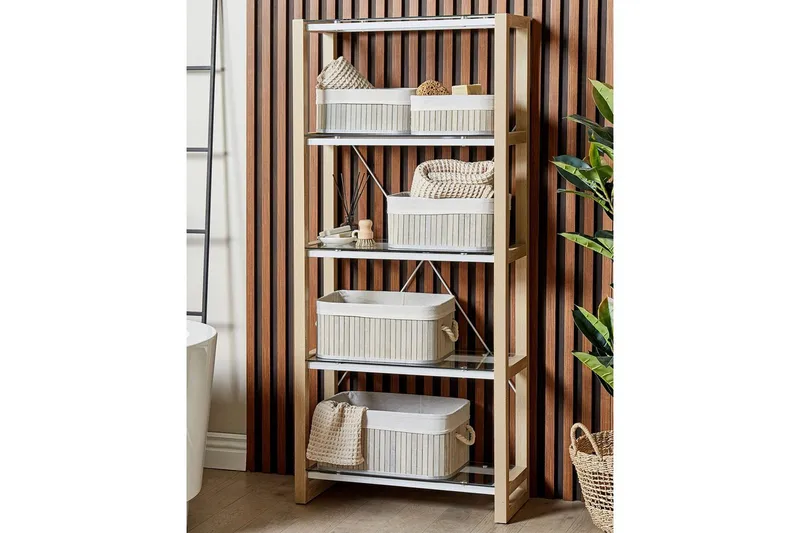 Kori Talpe 5 kappaletta Harmaa/valkoinen - Harmaa/valkoinen - Säilytys - Seinäsäilytys