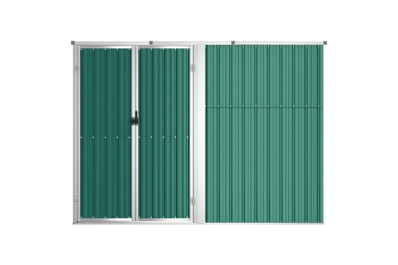 Puutarhan työkaluvaja vihreä 225x89x161 cm galvanoitu teräs - Vihreä - Piha & ulkoaltaat - Lasiterassi & pihamökki - Varastot & liiterit - Varastot