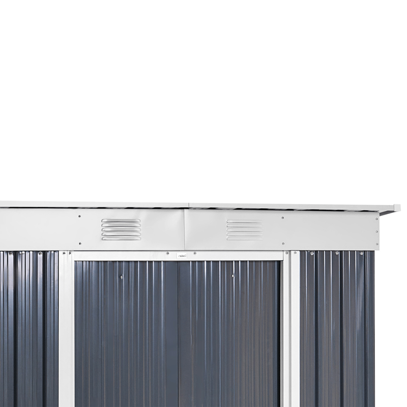 Puutarhavaja Acilia 110x174 cm - Harmaa/Valkoinen - Piha & ulkoaltaat - Lasiterassi & pihamökki - Varastot & liiterit - Varastot