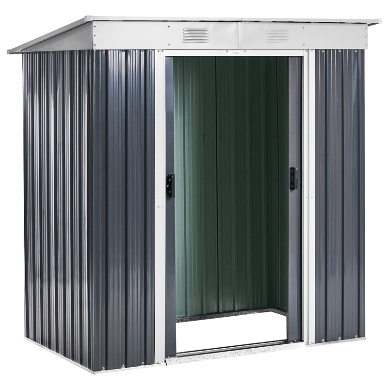 Puutarhavaja Acilia 110x174 cm - Harmaa/Valkoinen - Piha & ulkoaltaat - Lasiterassi & pihamökki - Varastot & liiterit - Varastot