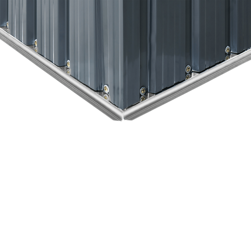 Puutarhavaja Aisone 89x150 cm - Harmaa/Valkoinen - Piha & ulkoaltaat - Lasiterassi & pihamökki - Varastot & liiterit - Työkaluvaja