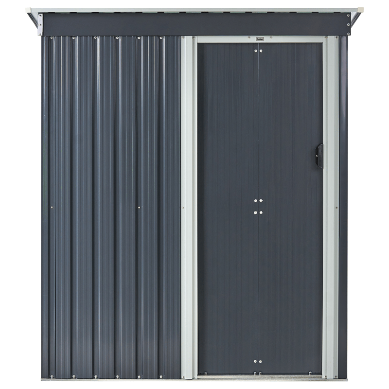 Puutarhavaja Aisone 89x150 cm - Harmaa/Valkoinen - Piha & ulkoaltaat - Lasiterassi & pihamökki - Varastot & liiterit - Työkaluvaja