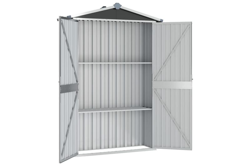 Puutarhavaja antrasiitti 107,5x46x183 cm galvanoitu teräs - Antrasiitti - Piha & ulkoaltaat - Lasiterassi & pihamökki - Varastot & liiterit - Varastot
