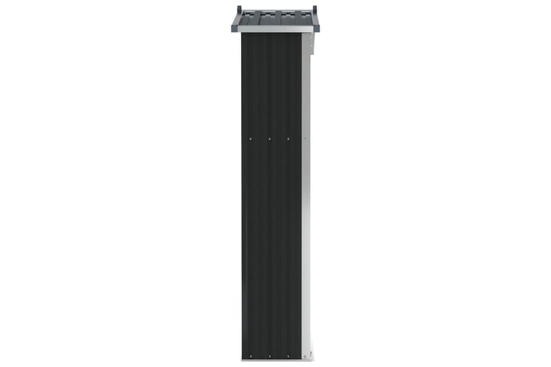 Puutarhavaja antrasiitti 107,5x46x183 cm galvanoitu teräs - Antrasiitti - Piha & ulkoaltaat - Lasiterassi & pihamökki - Varastot & liiterit - Varastot