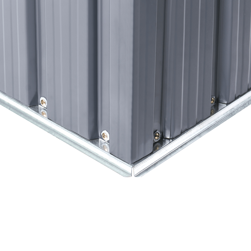 Puutarhavaja Cirella 118x194 cm - Harmaa/Valkoinen - Piha & ulkoaltaat - Lasiterassi & pihamökki - Varastot & liiterit - Työkaluvaja