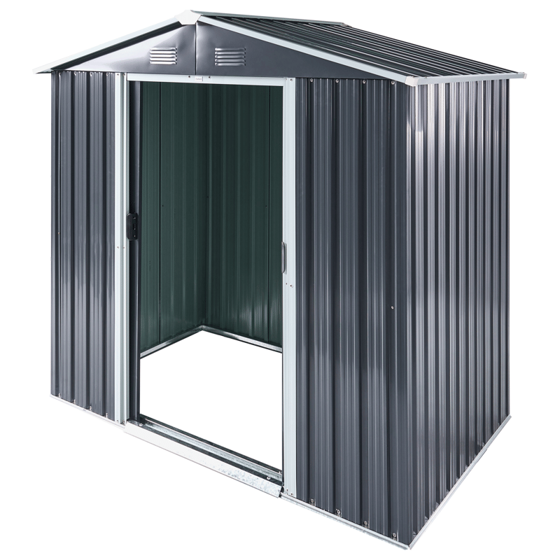 Puutarhavaja Cirella 118x194 cm - Harmaa/Valkoinen - Piha & ulkoaltaat - Lasiterassi & pihamökki - Varastot & liiterit - Työkaluvaja