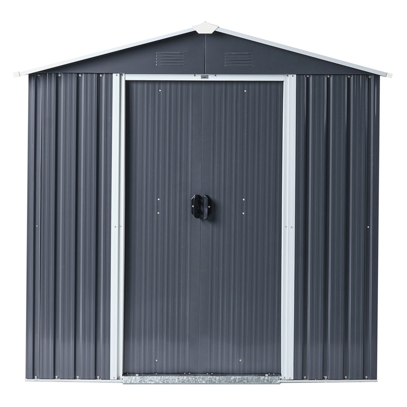 Puutarhavaja Cirella 118x194 cm - Harmaa/Valkoinen - Piha & ulkoaltaat - Lasiterassi & pihamökki - Varastot & liiterit - Työkaluvaja