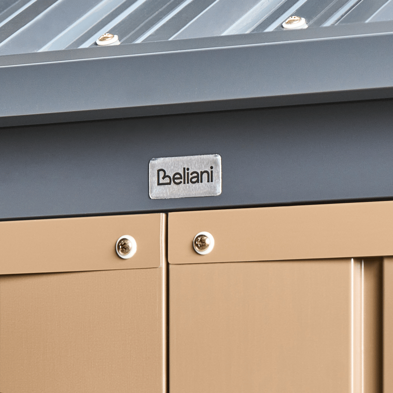 Puutarhavaja Nocciano 161x248 cm - Ruskea/Harmaa - Piha & ulkoaltaat - Lasiterassi & pihamökki - Varastot & liiterit - Varastot